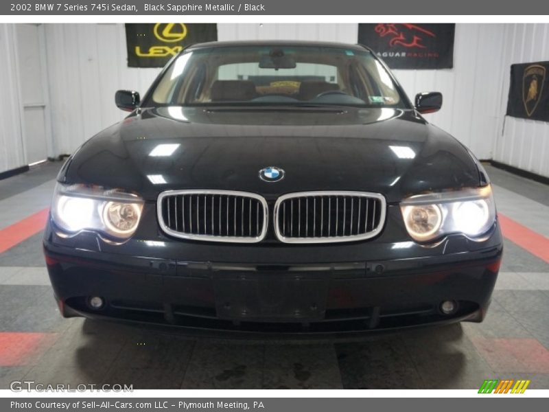 Black Sapphire Metallic / Black 2002 BMW 7 Series 745i Sedan