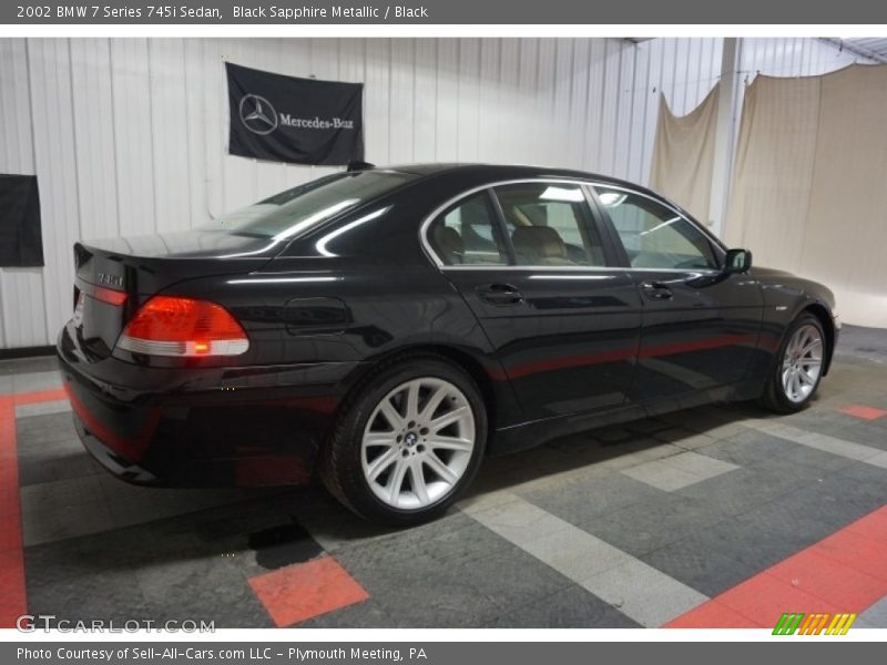 Black Sapphire Metallic / Black 2002 BMW 7 Series 745i Sedan
