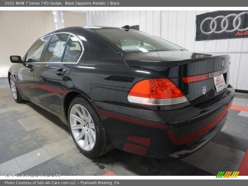 Black Sapphire Metallic / Black 2002 BMW 7 Series 745i Sedan