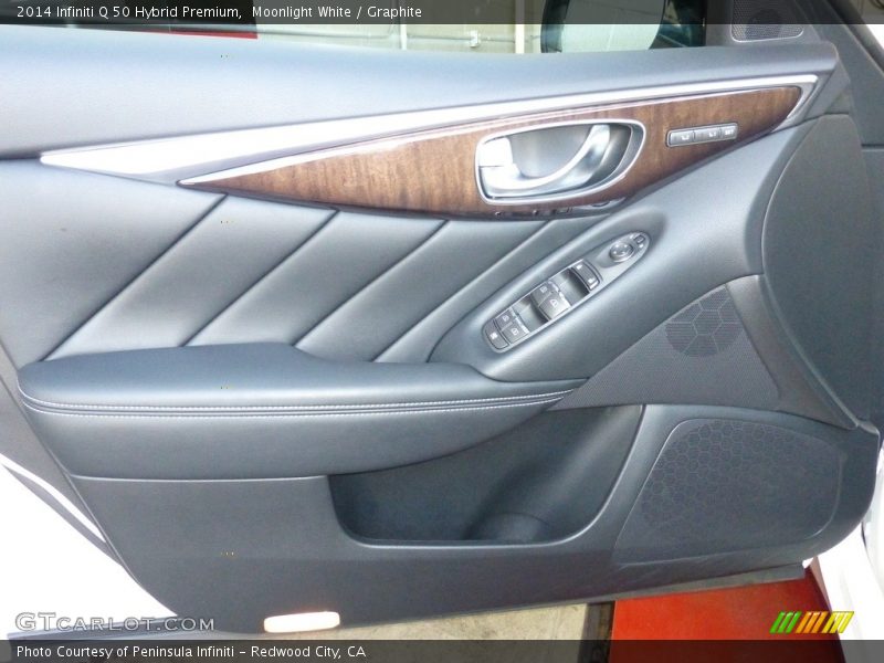 Moonlight White / Graphite 2014 Infiniti Q 50 Hybrid Premium