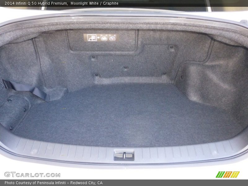 Moonlight White / Graphite 2014 Infiniti Q 50 Hybrid Premium