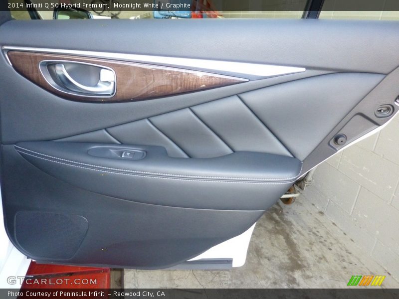 Moonlight White / Graphite 2014 Infiniti Q 50 Hybrid Premium