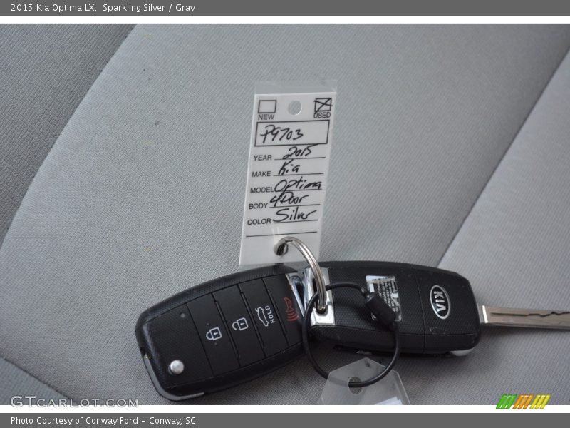 Sparkling Silver / Gray 2015 Kia Optima LX
