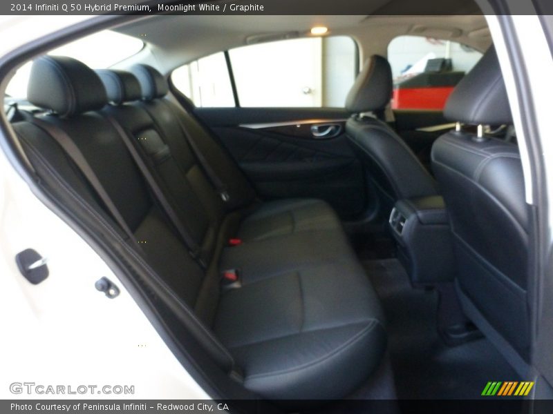 Moonlight White / Graphite 2014 Infiniti Q 50 Hybrid Premium