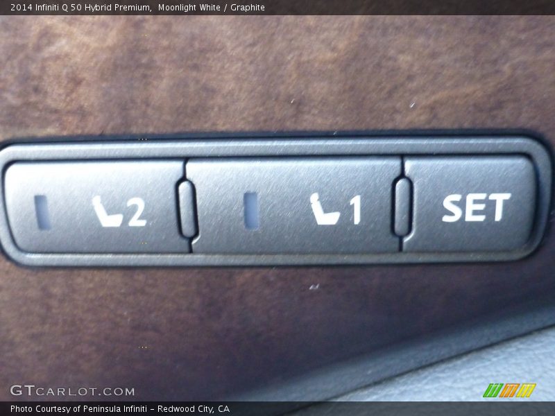 Moonlight White / Graphite 2014 Infiniti Q 50 Hybrid Premium