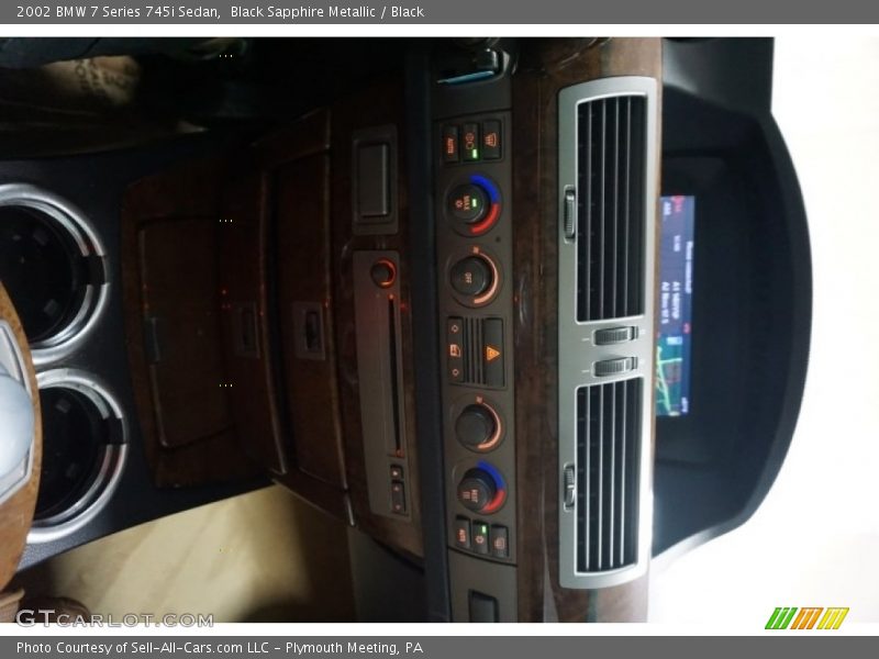 Black Sapphire Metallic / Black 2002 BMW 7 Series 745i Sedan