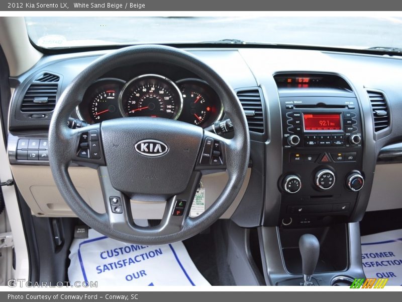 White Sand Beige / Beige 2012 Kia Sorento LX