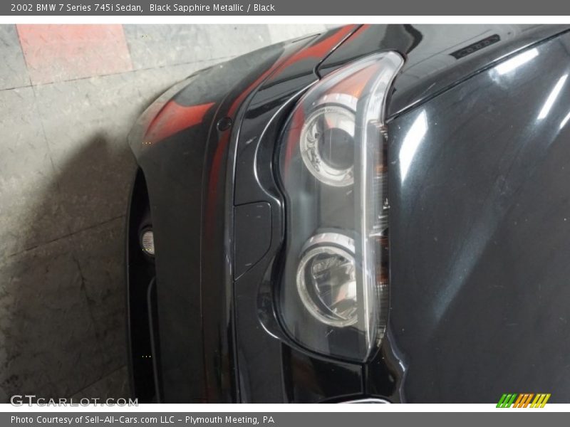 Black Sapphire Metallic / Black 2002 BMW 7 Series 745i Sedan
