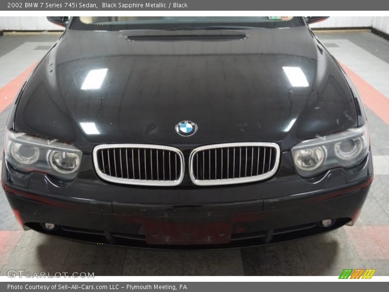 Black Sapphire Metallic / Black 2002 BMW 7 Series 745i Sedan