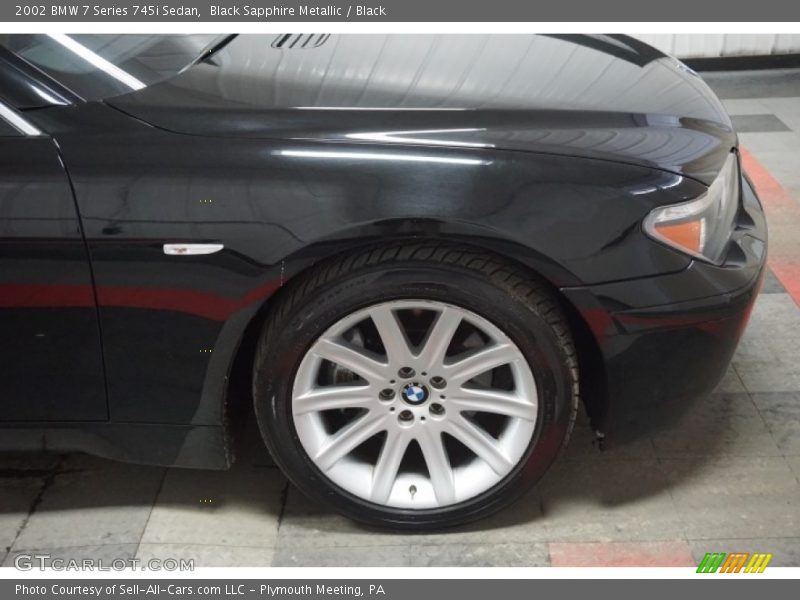 Black Sapphire Metallic / Black 2002 BMW 7 Series 745i Sedan