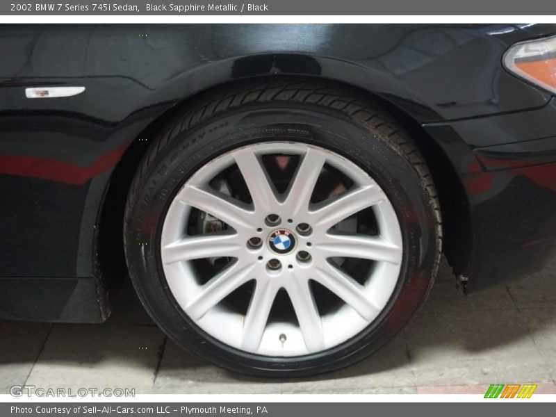 Black Sapphire Metallic / Black 2002 BMW 7 Series 745i Sedan