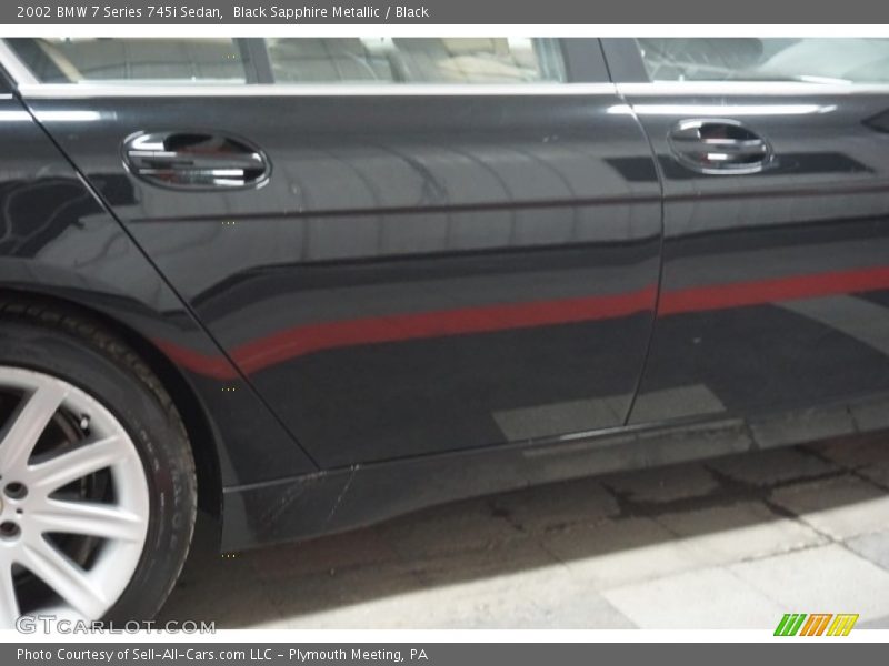Black Sapphire Metallic / Black 2002 BMW 7 Series 745i Sedan