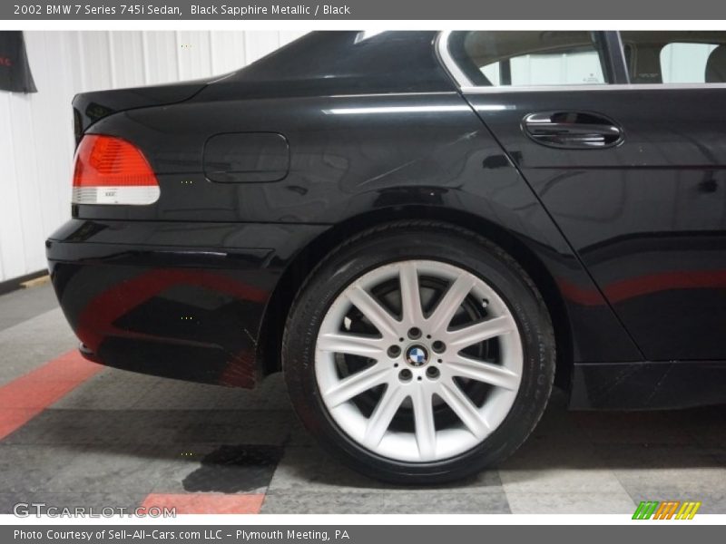 Black Sapphire Metallic / Black 2002 BMW 7 Series 745i Sedan