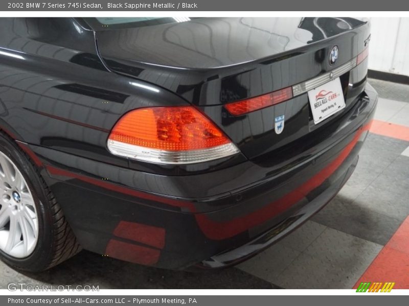 Black Sapphire Metallic / Black 2002 BMW 7 Series 745i Sedan