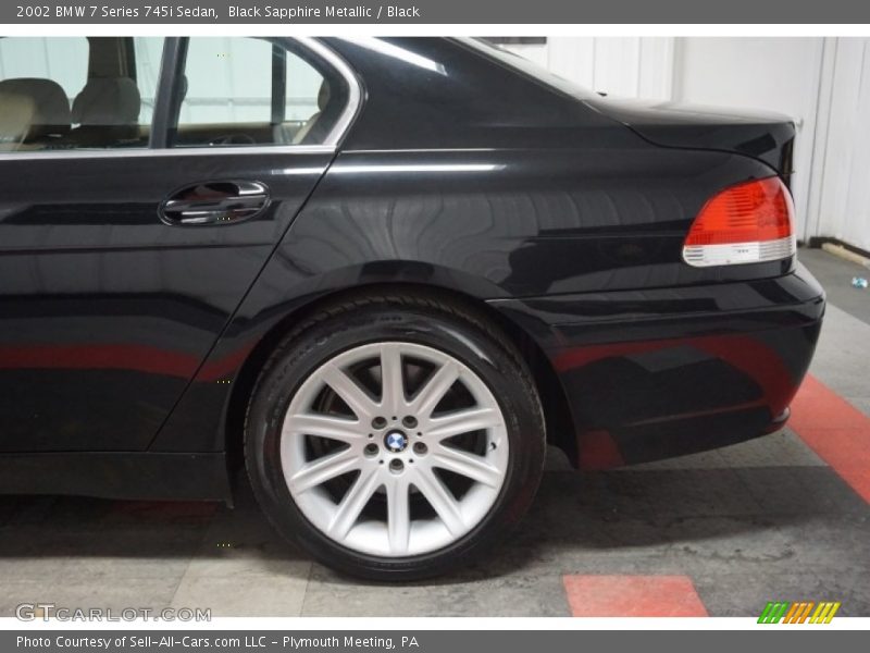 Black Sapphire Metallic / Black 2002 BMW 7 Series 745i Sedan