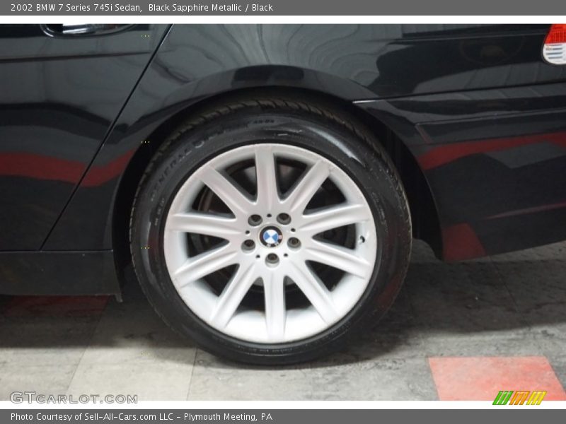 Black Sapphire Metallic / Black 2002 BMW 7 Series 745i Sedan