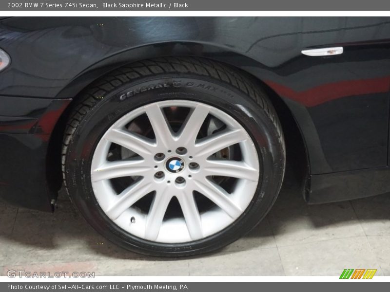 Black Sapphire Metallic / Black 2002 BMW 7 Series 745i Sedan