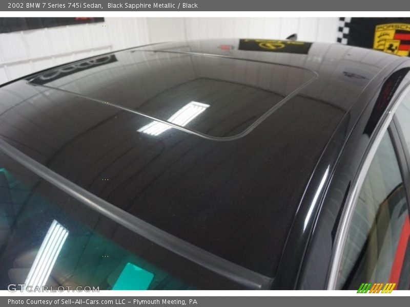 Black Sapphire Metallic / Black 2002 BMW 7 Series 745i Sedan