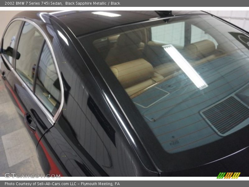 Black Sapphire Metallic / Black 2002 BMW 7 Series 745i Sedan