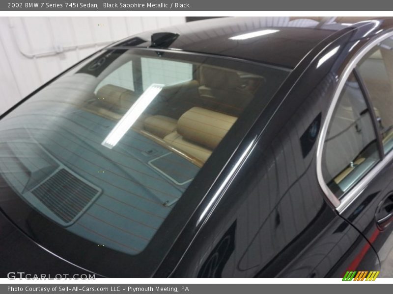 Black Sapphire Metallic / Black 2002 BMW 7 Series 745i Sedan