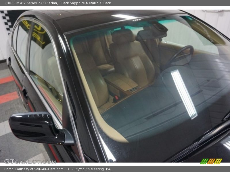 Black Sapphire Metallic / Black 2002 BMW 7 Series 745i Sedan