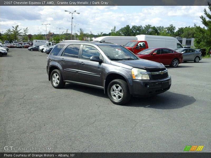 Granite Gray Metallic / Dark Gray 2007 Chevrolet Equinox LT AWD