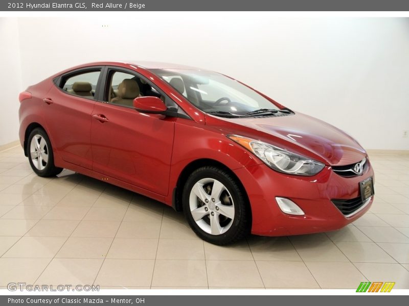 Red Allure / Beige 2012 Hyundai Elantra GLS