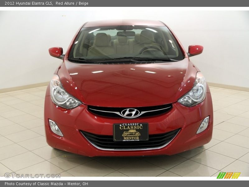 Red Allure / Beige 2012 Hyundai Elantra GLS