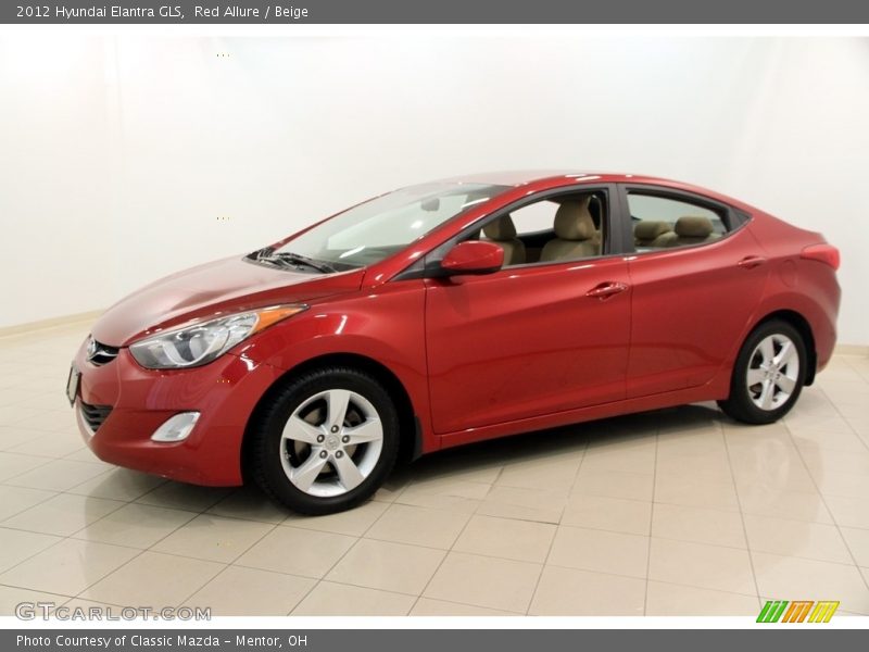 Red Allure / Beige 2012 Hyundai Elantra GLS