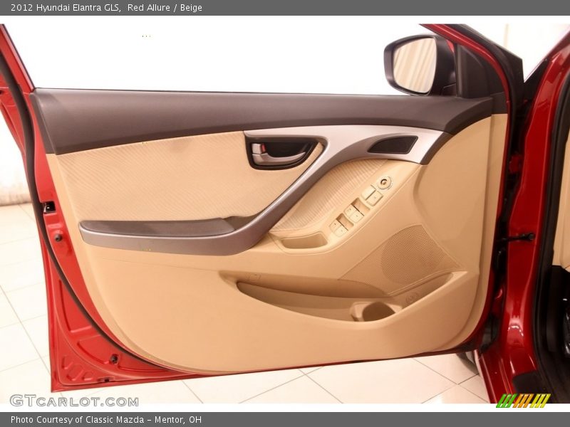 Red Allure / Beige 2012 Hyundai Elantra GLS
