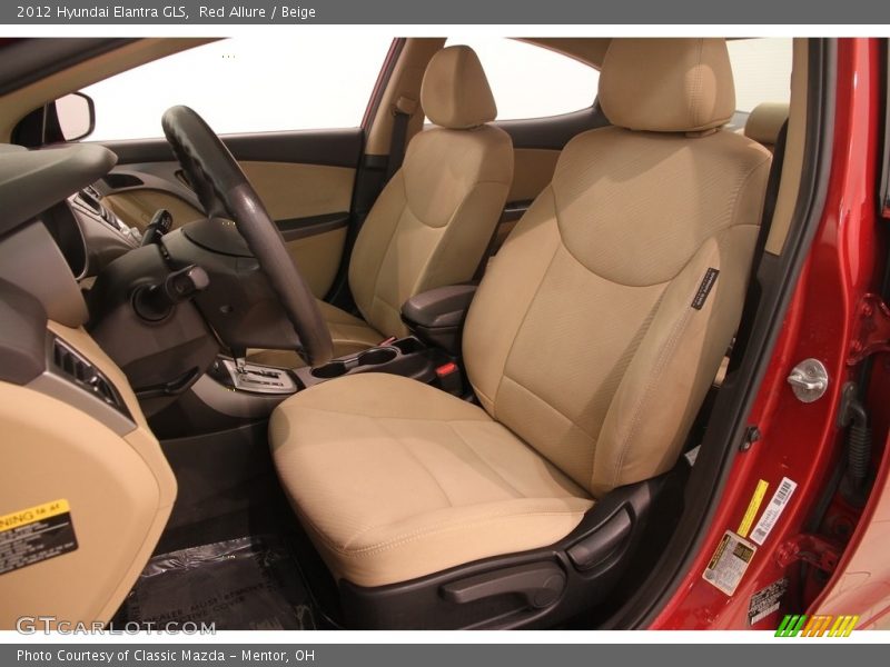 Red Allure / Beige 2012 Hyundai Elantra GLS
