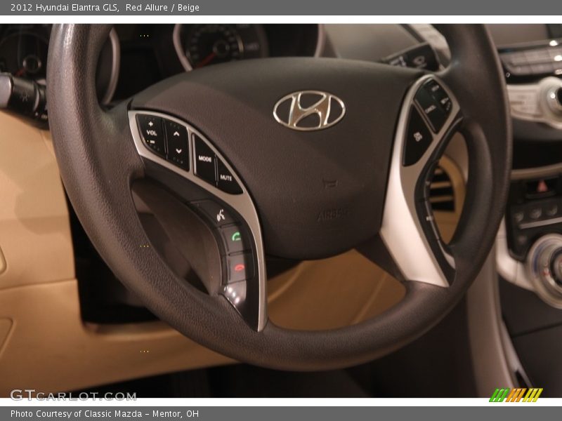 Red Allure / Beige 2012 Hyundai Elantra GLS