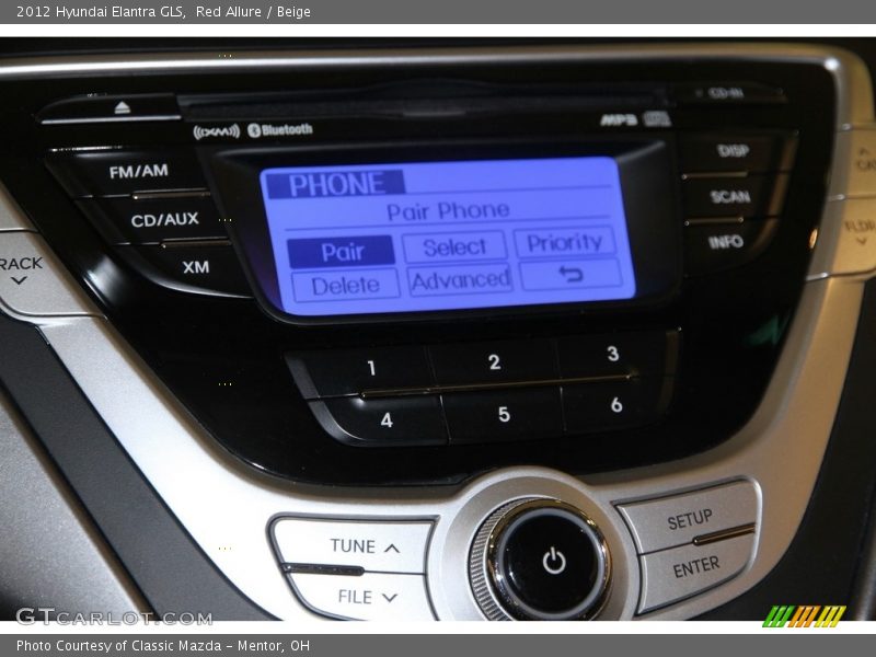 Red Allure / Beige 2012 Hyundai Elantra GLS
