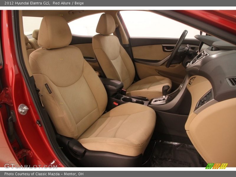 Red Allure / Beige 2012 Hyundai Elantra GLS