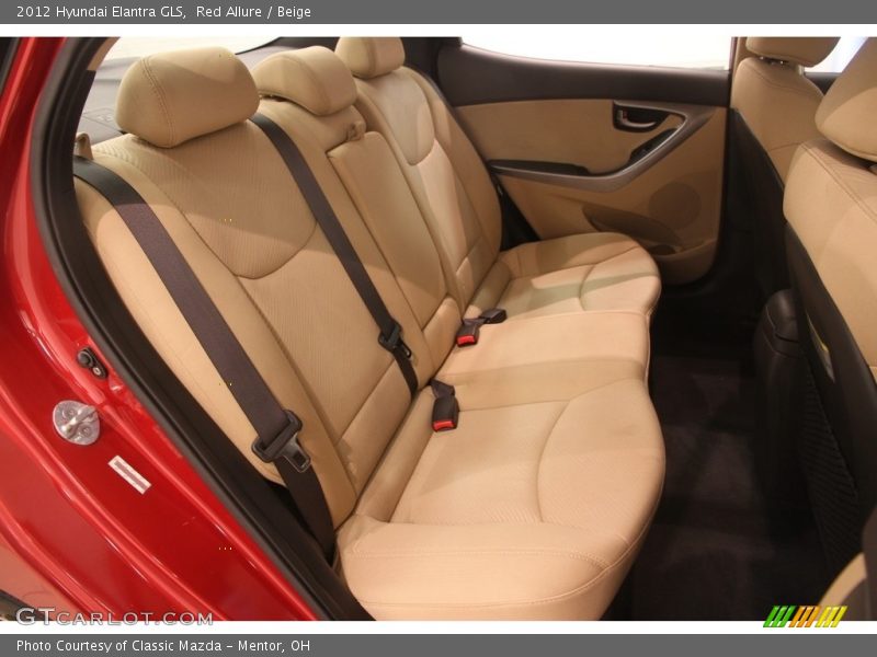 Red Allure / Beige 2012 Hyundai Elantra GLS