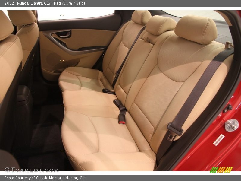 Red Allure / Beige 2012 Hyundai Elantra GLS