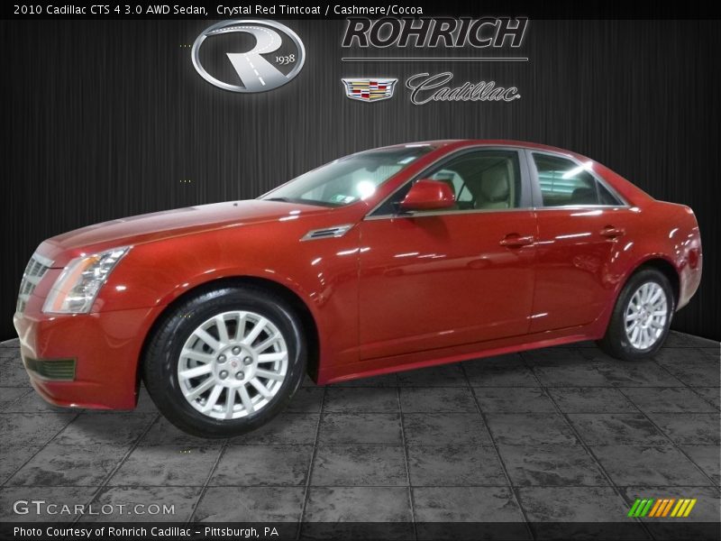 Crystal Red Tintcoat / Cashmere/Cocoa 2010 Cadillac CTS 4 3.0 AWD Sedan