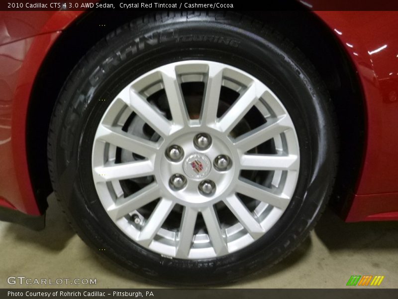 Crystal Red Tintcoat / Cashmere/Cocoa 2010 Cadillac CTS 4 3.0 AWD Sedan