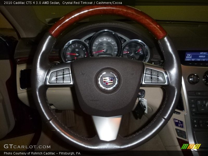 Crystal Red Tintcoat / Cashmere/Cocoa 2010 Cadillac CTS 4 3.0 AWD Sedan