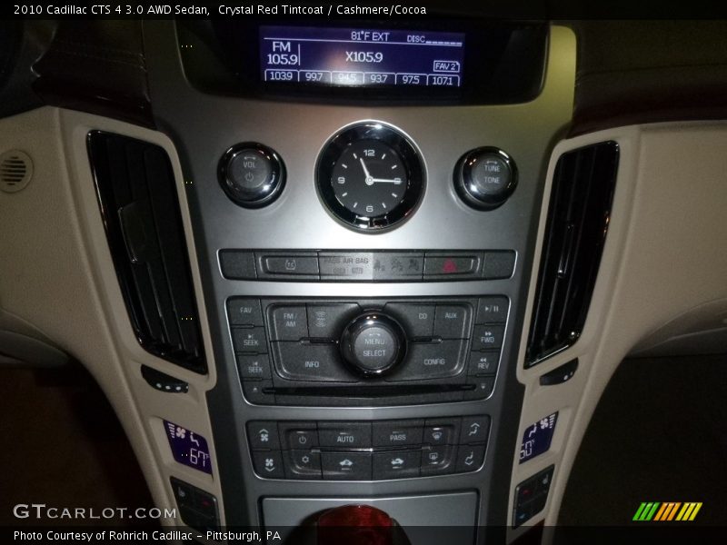 Crystal Red Tintcoat / Cashmere/Cocoa 2010 Cadillac CTS 4 3.0 AWD Sedan