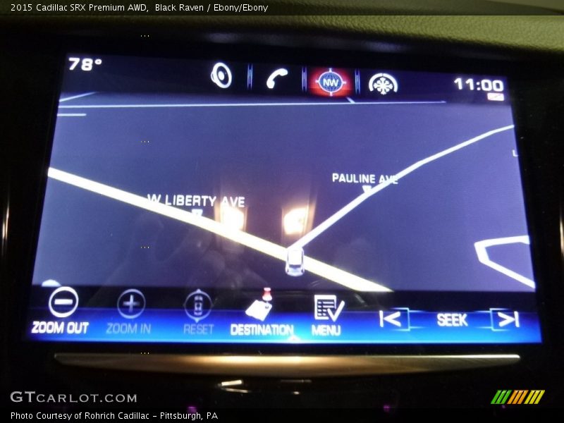 Black Raven / Ebony/Ebony 2015 Cadillac SRX Premium AWD