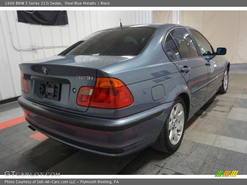 Steel Blue Metallic / Black 1999 BMW 3 Series 323i Sedan