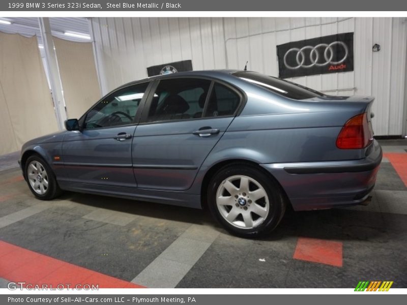 Steel Blue Metallic / Black 1999 BMW 3 Series 323i Sedan