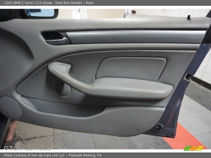 Steel Blue Metallic / Black 1999 BMW 3 Series 323i Sedan