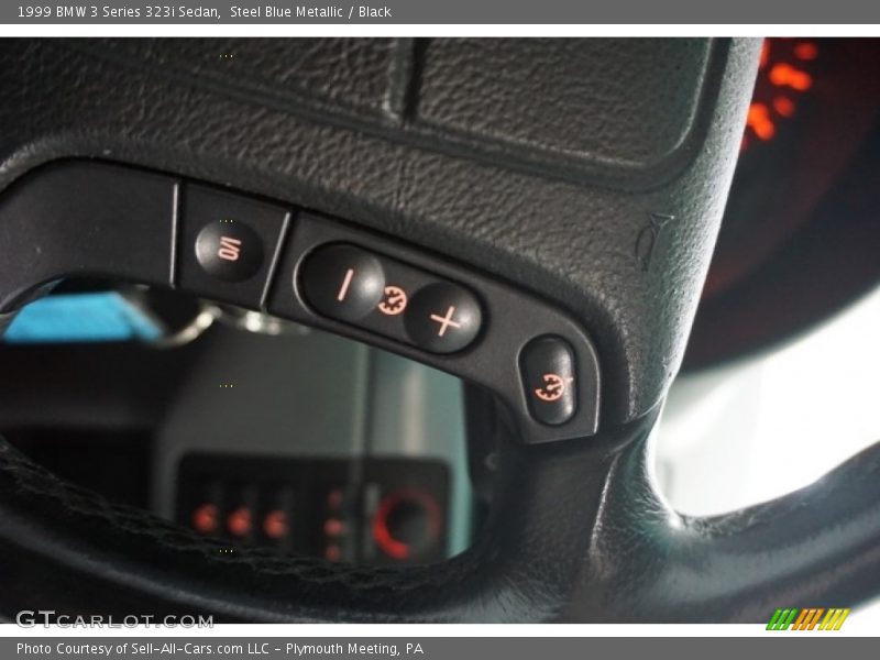 Steel Blue Metallic / Black 1999 BMW 3 Series 323i Sedan