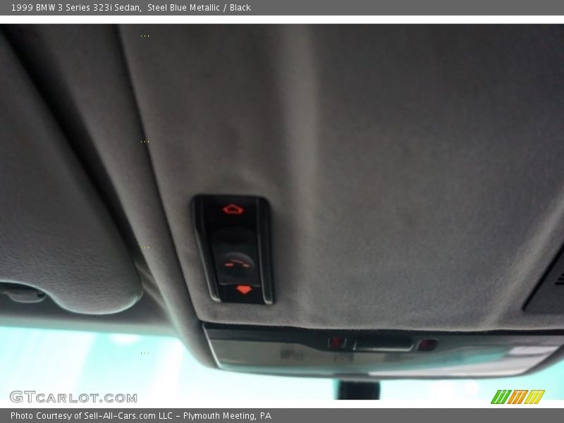 Steel Blue Metallic / Black 1999 BMW 3 Series 323i Sedan