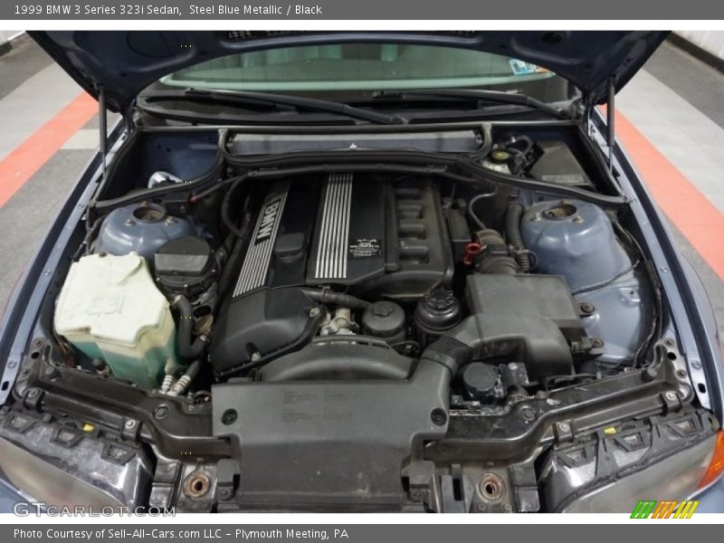 Steel Blue Metallic / Black 1999 BMW 3 Series 323i Sedan