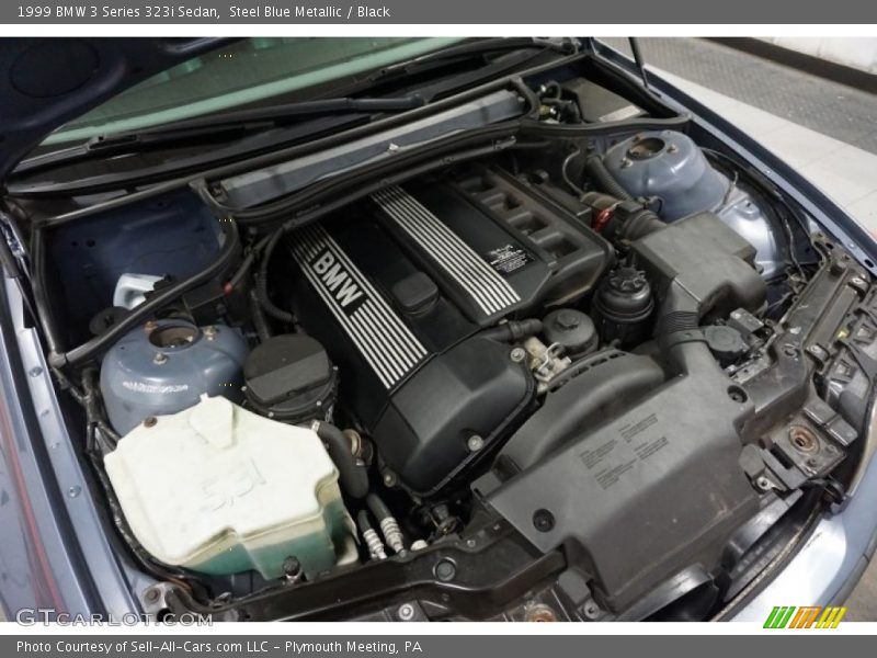 Steel Blue Metallic / Black 1999 BMW 3 Series 323i Sedan