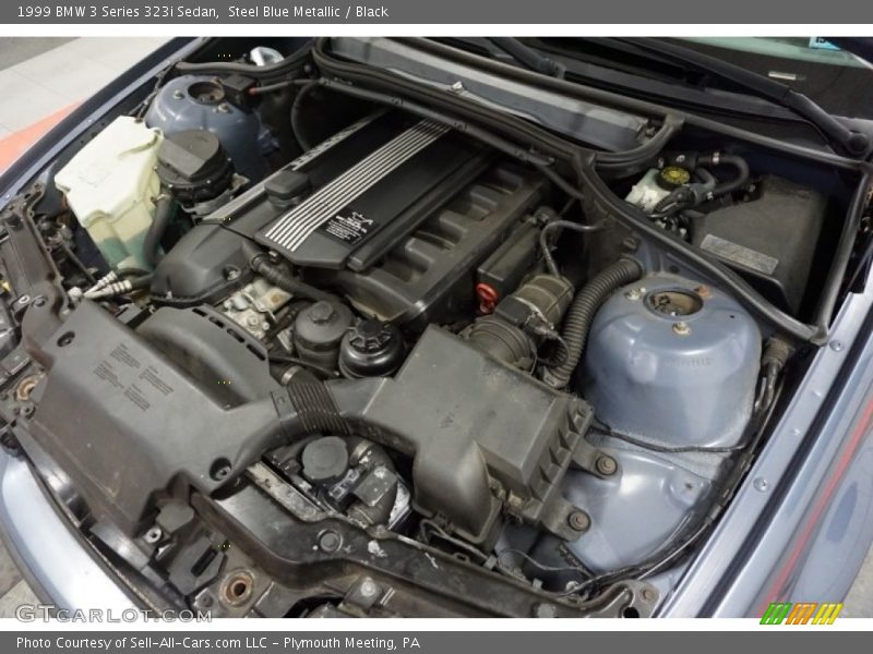 Steel Blue Metallic / Black 1999 BMW 3 Series 323i Sedan