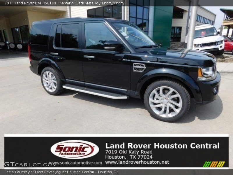 Santorini Black Metallic / Ebony/Ebony 2016 Land Rover LR4 HSE LUX